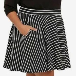 Torrid Striped Circle Skirt - 2X